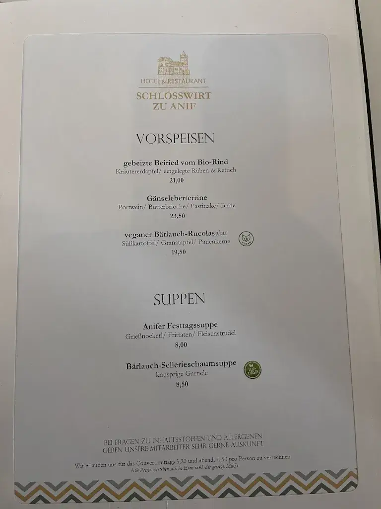 Menu_Schlosswirt zu Anif - Biedermeier-Hotel & Restaurant | Tagungshotel & Hochzeitsfeiern_Anif_image_2