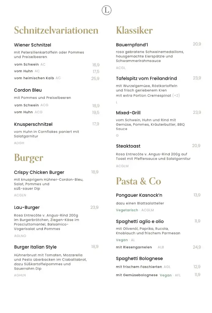Menu_Gasthof & Restaurant Laudersbach_Altenmarkt im Pongau_immagine_2