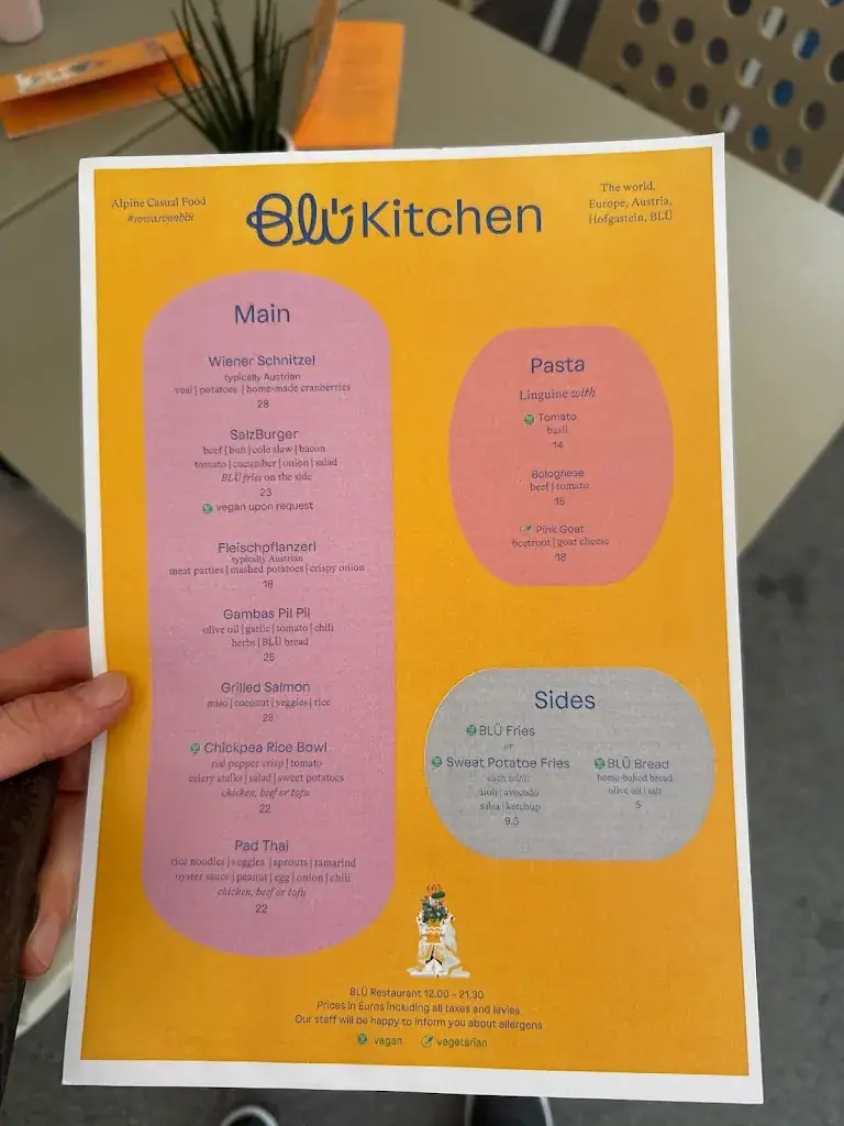 Menü_BLÜ Restaurant_Bad Hofgastein_Bild_1