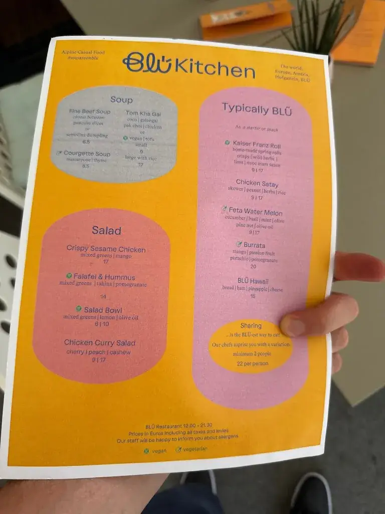 Menü_BLÜ Restaurant_Bad Hofgastein_Bild_2