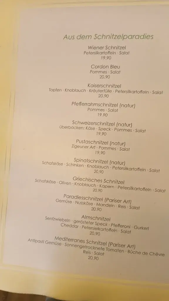 Menu_Der Dorfwirt - Ihr Schnitzelparadies_Ebenau_immagine_3