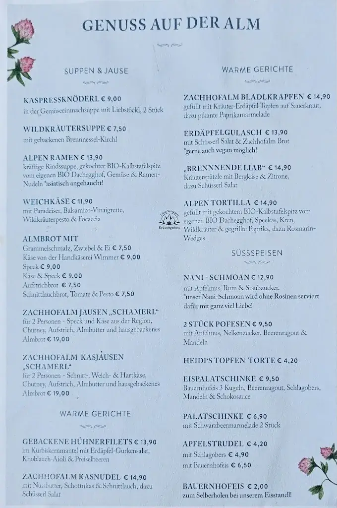 Menu_Zachhofalm TEH-Kräuteralm_Dienten am Hochkönig_image_1