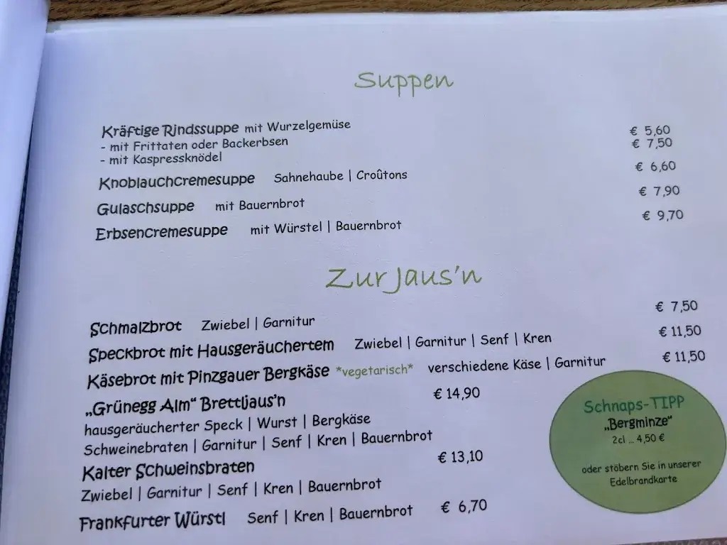 Menu_Grünegg Alm & Hochkönig Edelbrennerei_Dienten am Hochkönig_image_2