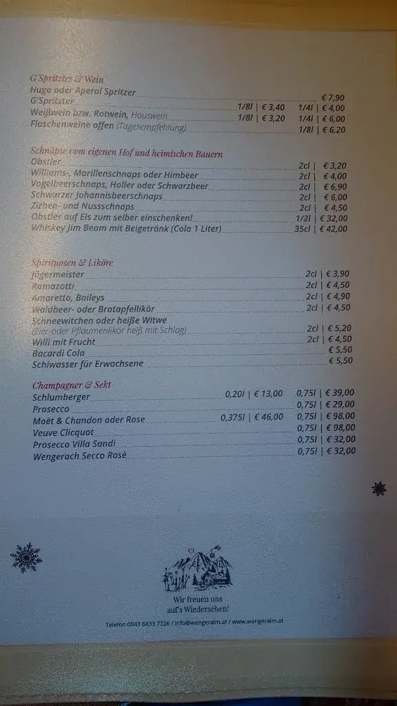 Menu_Wengeralm_Dorfgastein_immagine_1