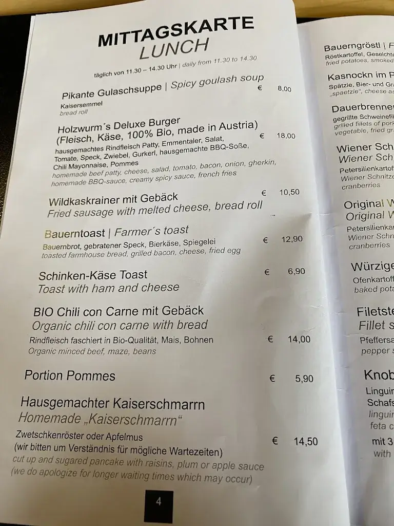 Menu_Restaurant Zum Holzwurm_Flachau_image_4