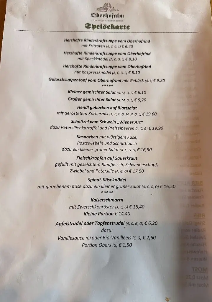 Menu_Oberhofalm_Filzmoos_image_2