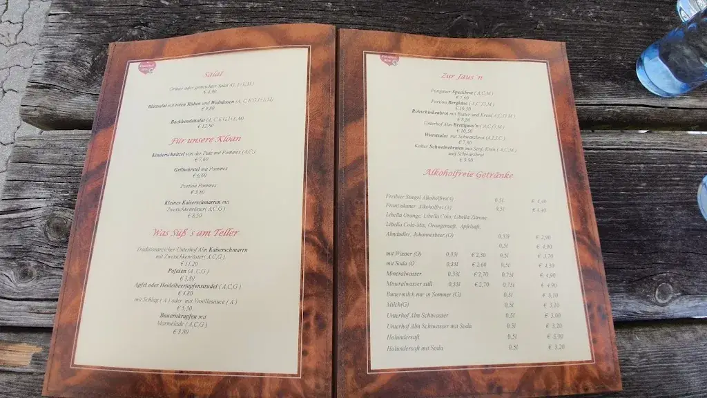 Menu_Unterhof Alm_Filzmoos_image_1