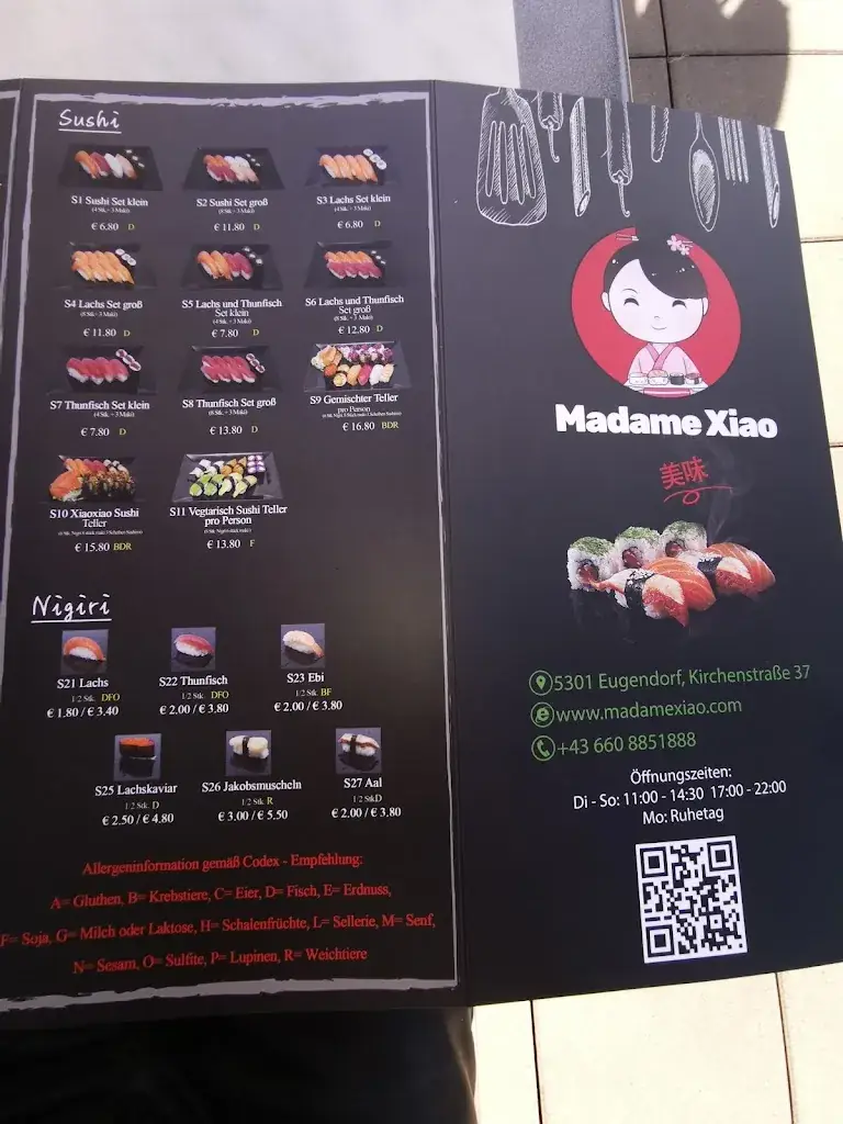 Menu_Asia Restaurant Madame Xiao_Eugendorf_image_3