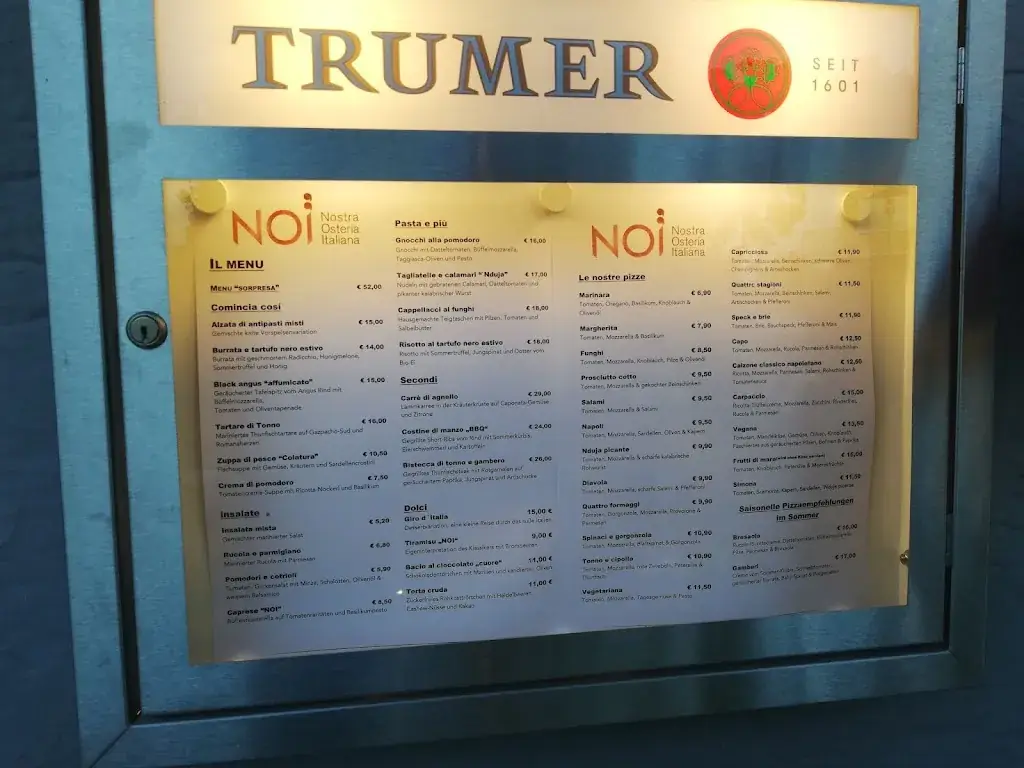 Menü_NOI nostra osteria italiana_Eugendorf_Bild_2