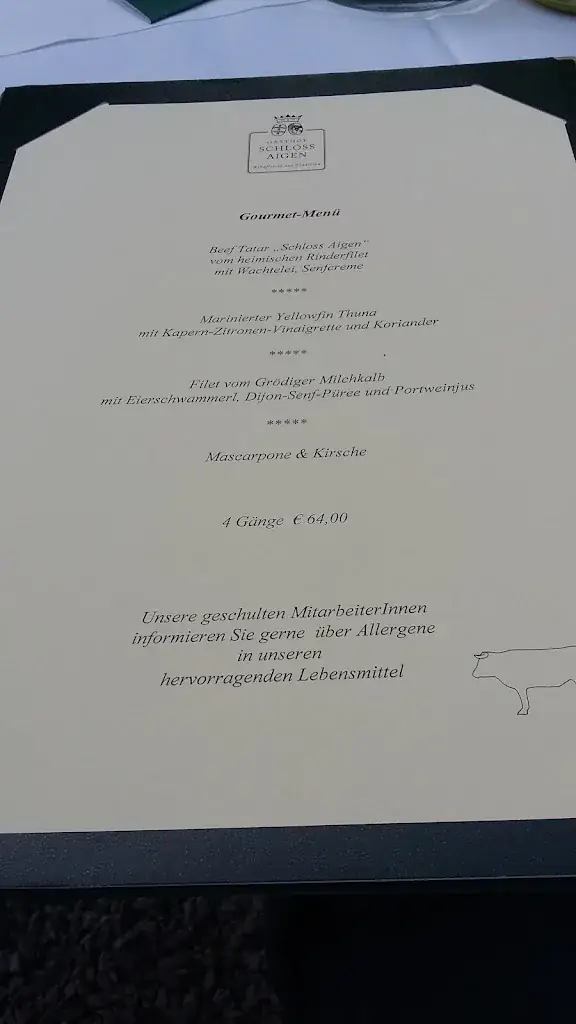 Menu_Gasthof Schloss Aigen_Elsbethen_immagine_4