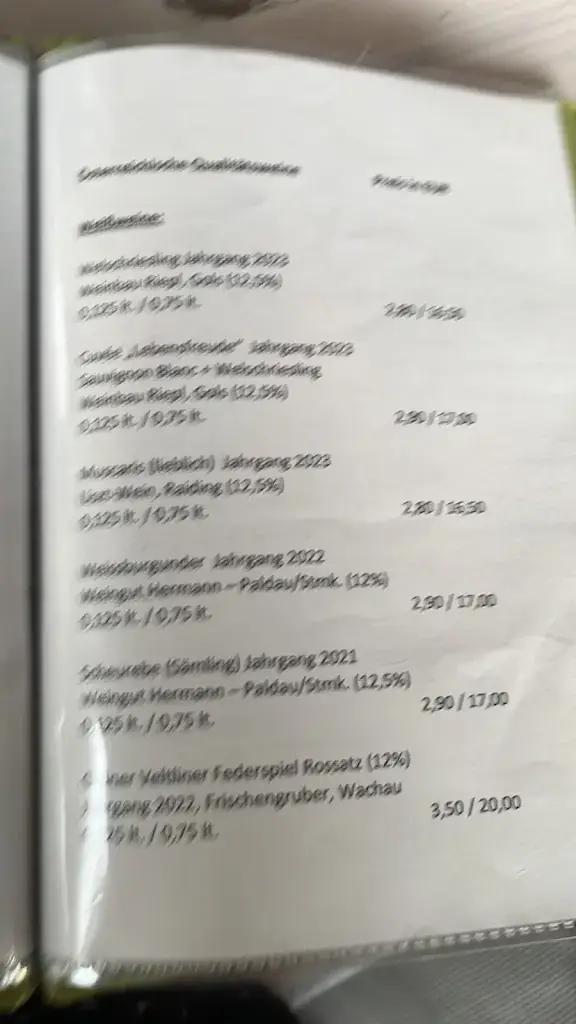 Menu_Wirtshaus-Heuriger Fam. Prandler_Nikitsch_image_1