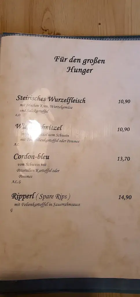 Menu_Alpengasthof Trinkeralm_Forstau_immagine_2