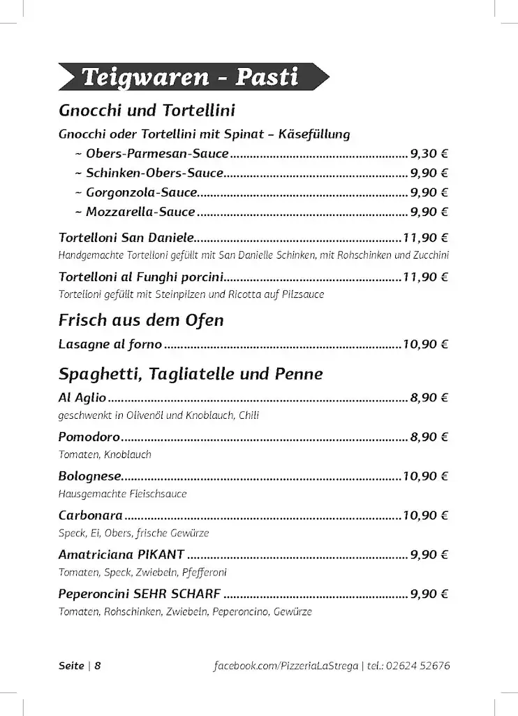 Menu_Pizzeria La Strega_Neufeld an der Leitha_immagine_3