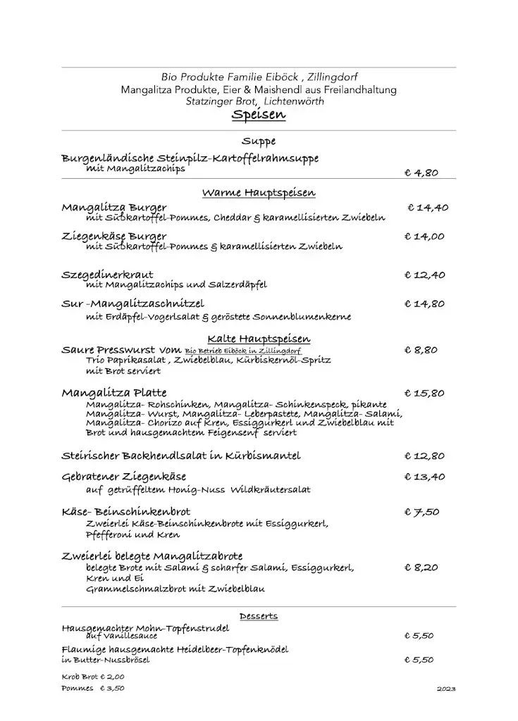 Menu_Heurigen-Restaurant Zua Oidn Hex_Neufeld an der Leitha_immagine_2