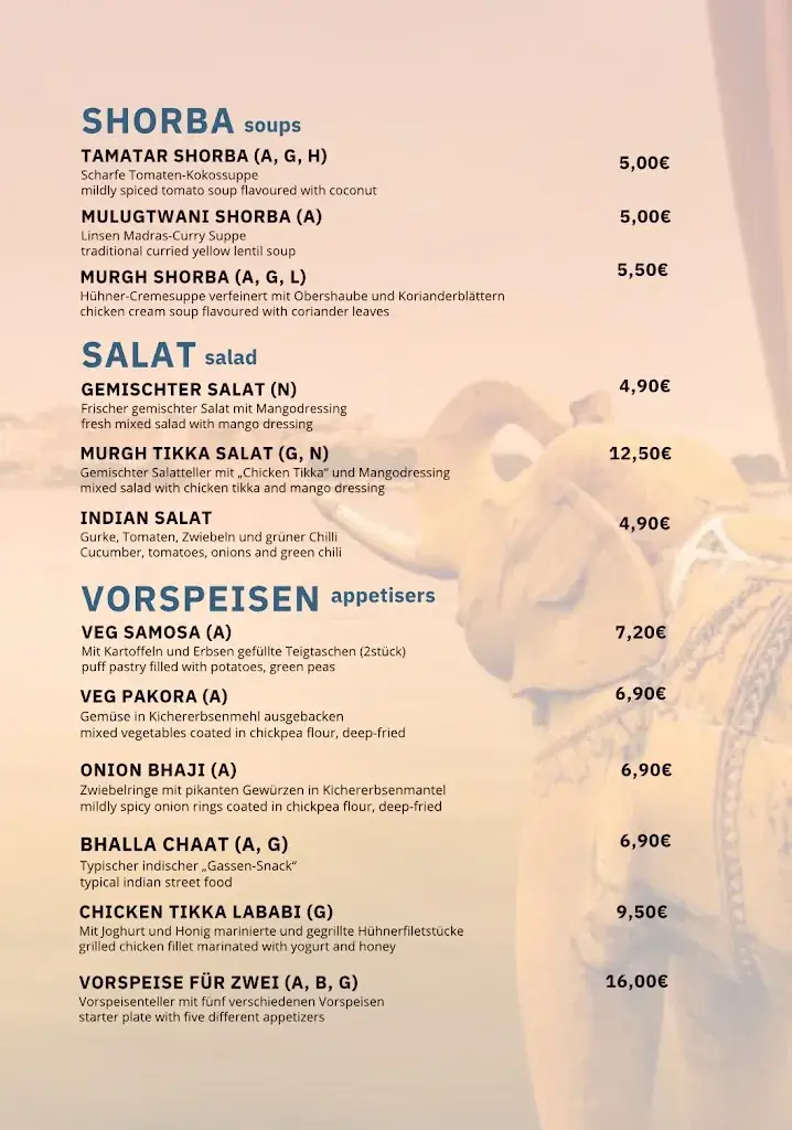 Menu_Taj Palace Indian Restaurant_Golling an der Salzach_immagine_4