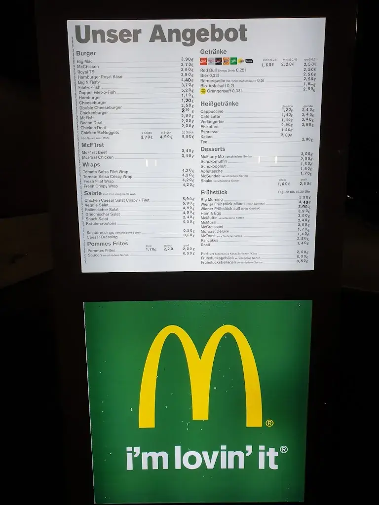Menu_McDonald's_Golling an der Salzach_image_1