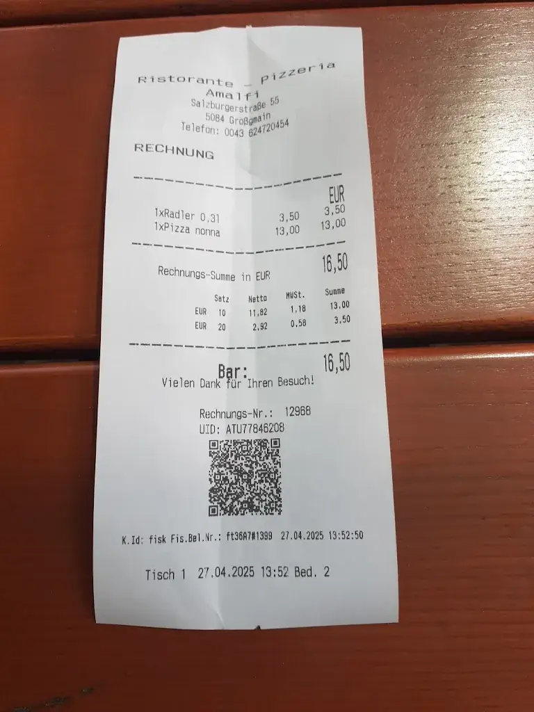 mirjana “1212”_Pizzeria Amalfi in Großgmain_Grossgmain_review