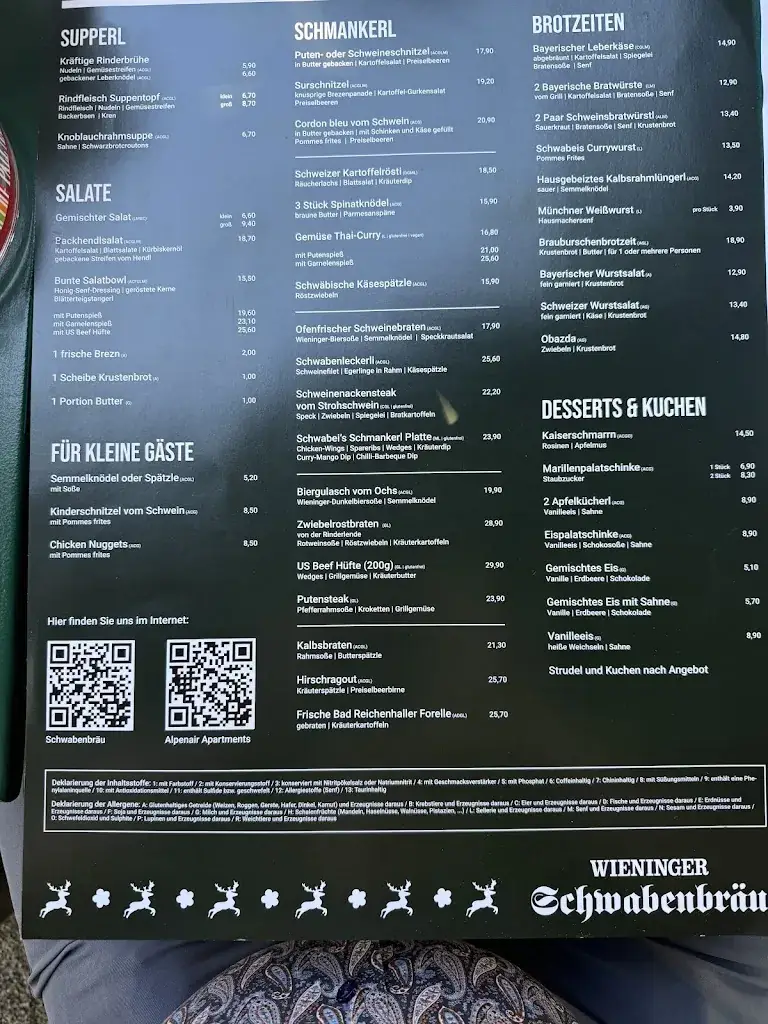 Menu_Wieninger Schwabenbräu_Grossgmain_image_1