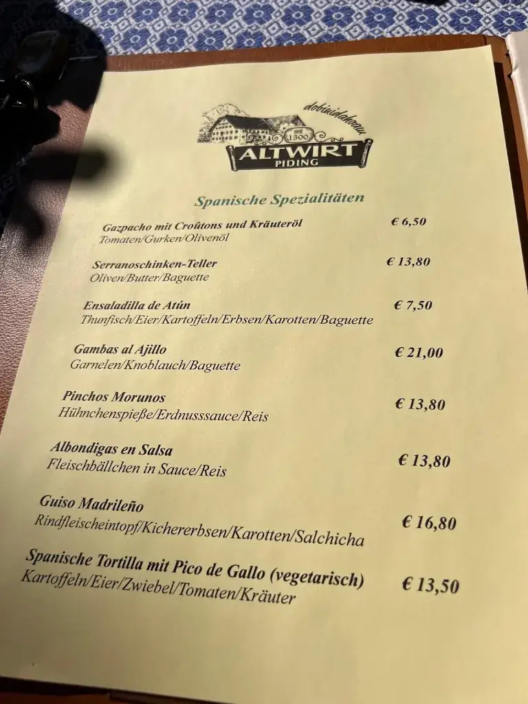 Menu_Altwirt Piding_Grossgmain_image_1