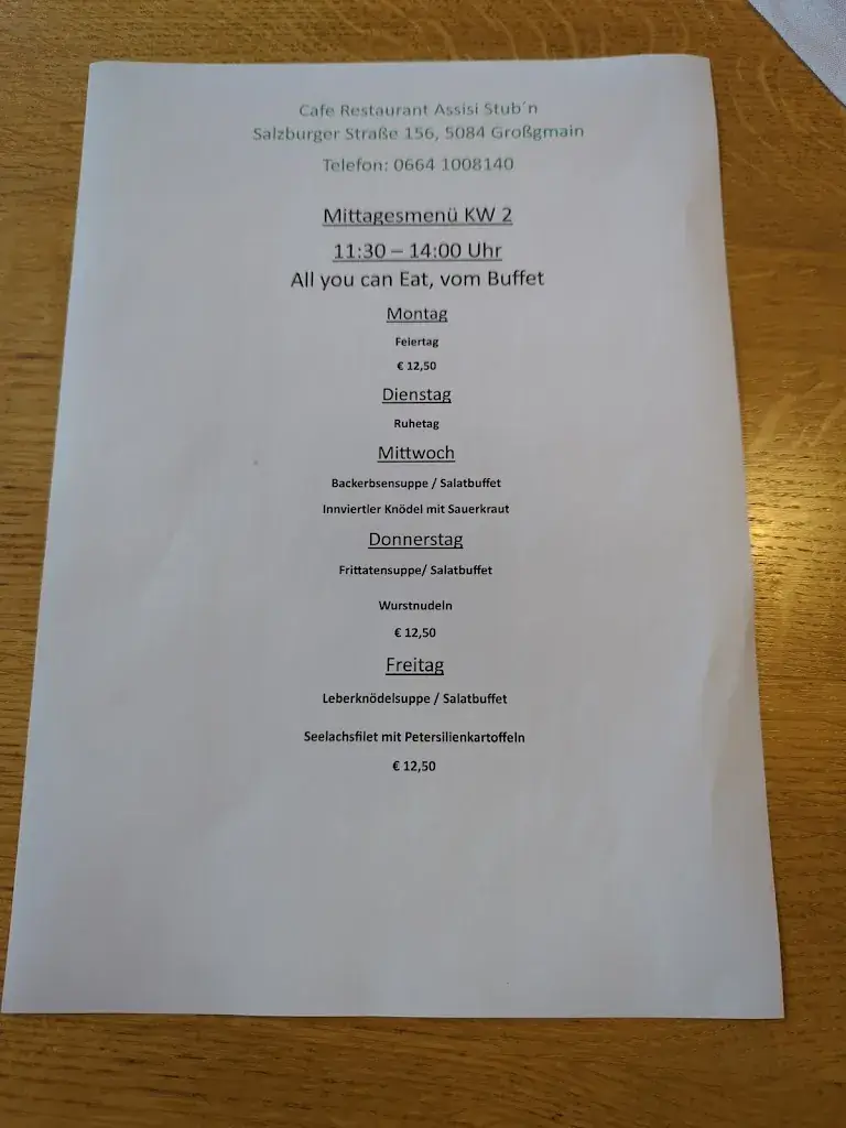 Menu_Cafe Restaurant Asissi-Stuben_Grossgmain_image_3