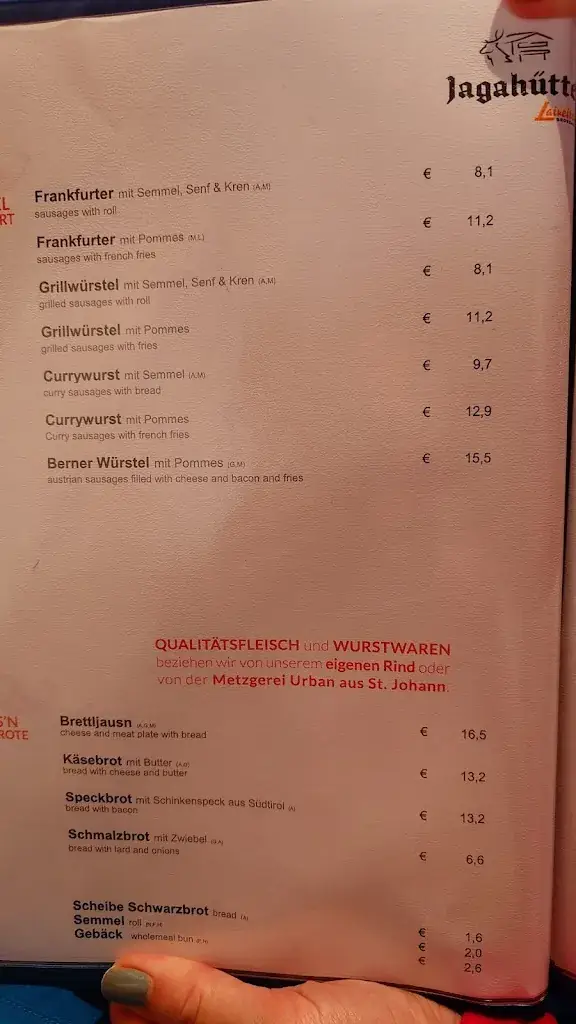 Menu_Jagahütte_Grossarl_imagen_2