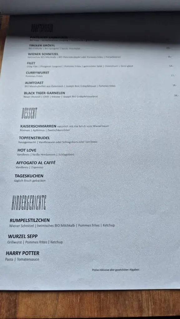 Menu_Wieser Alm_Hinterglemm_immagine_3