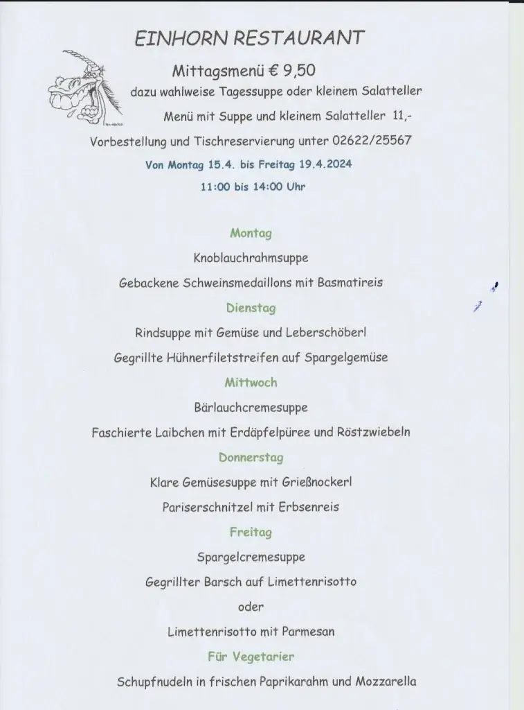 Menu_Café-Restaurant Zum Einhorn_Neudörfl_image_1