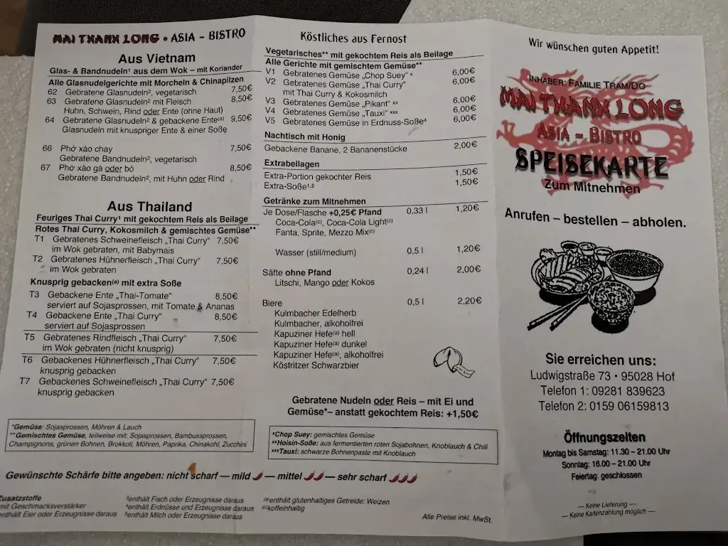 Menü_MAI THANH LONG Asia Bistro Imbiss_Hof_Bild_4
