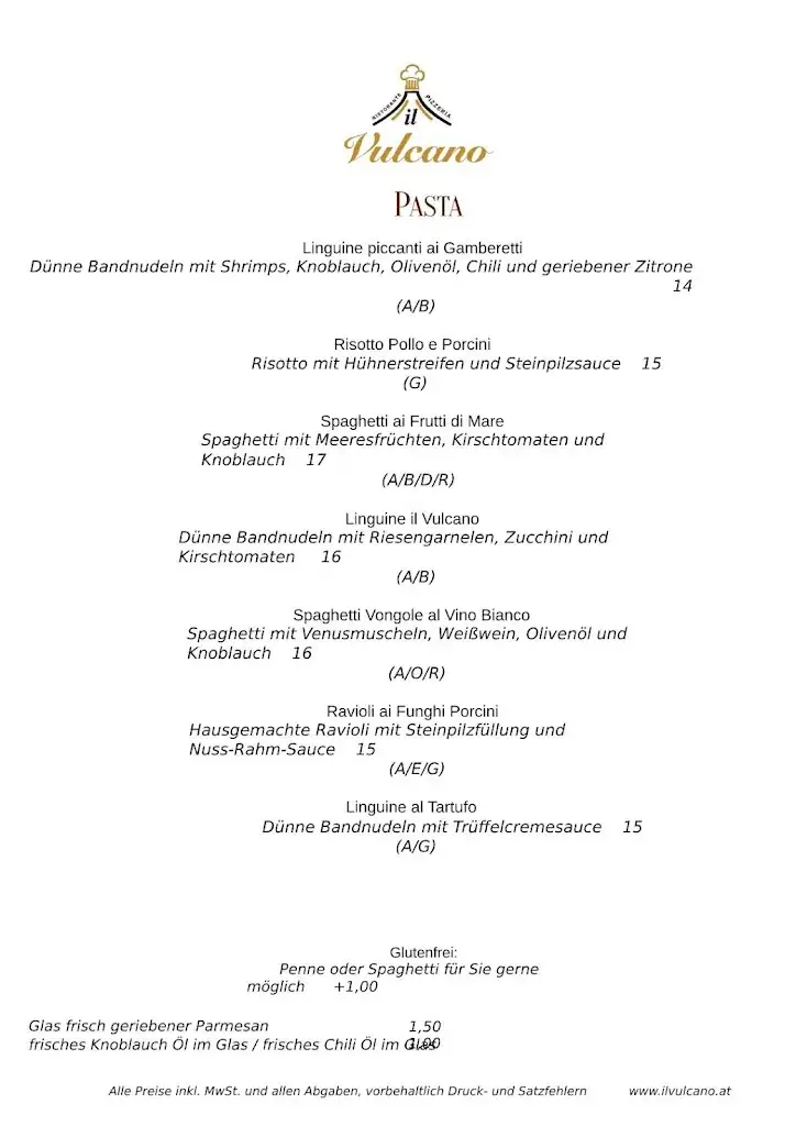 Menu_Ristorante Il Vulcano_Neudörfl_image_1