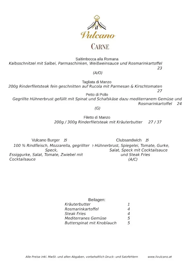 Menu_Ristorante Il Vulcano_Neudörfl_image_2