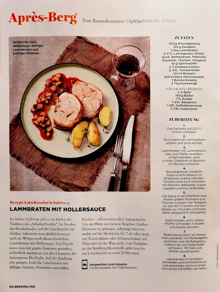 Menu_Latschenalm - Krispl/Gaißau_Krispl_immagine_1