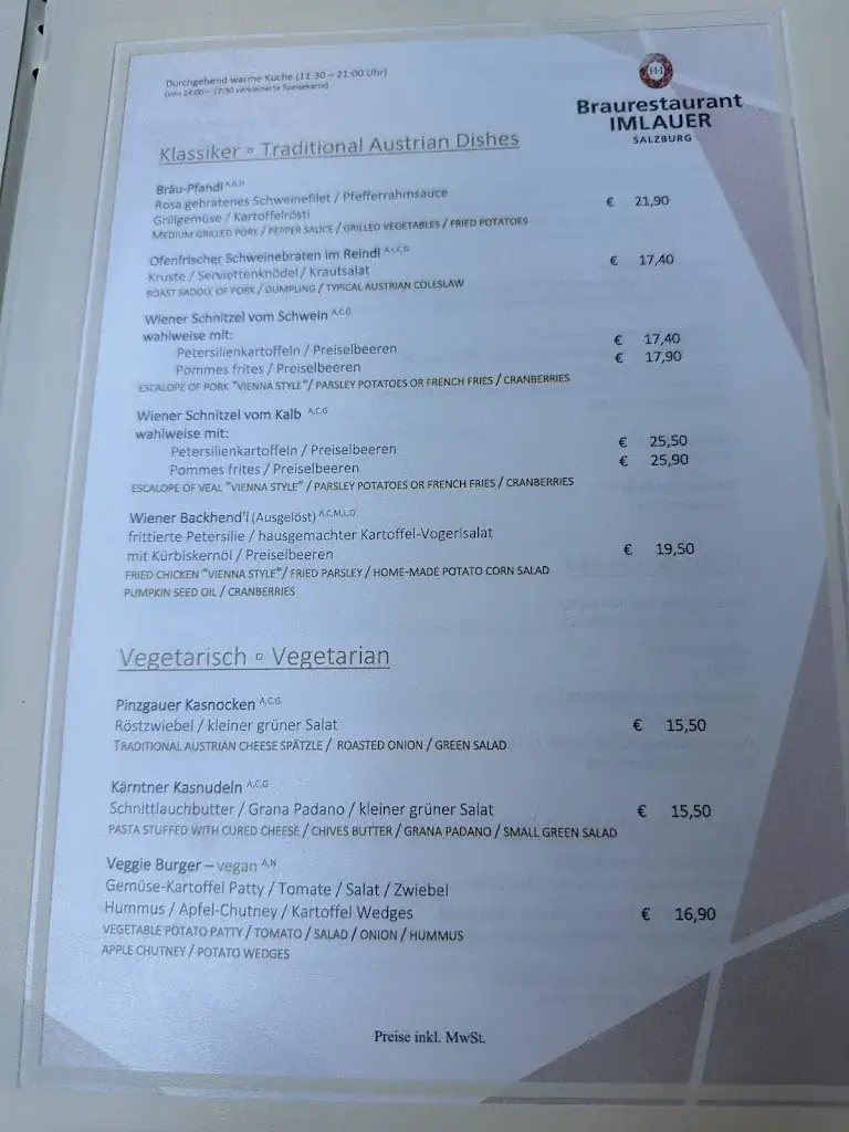 Menu_Braurestaurant IMLAUER_Lehen_immagine_2