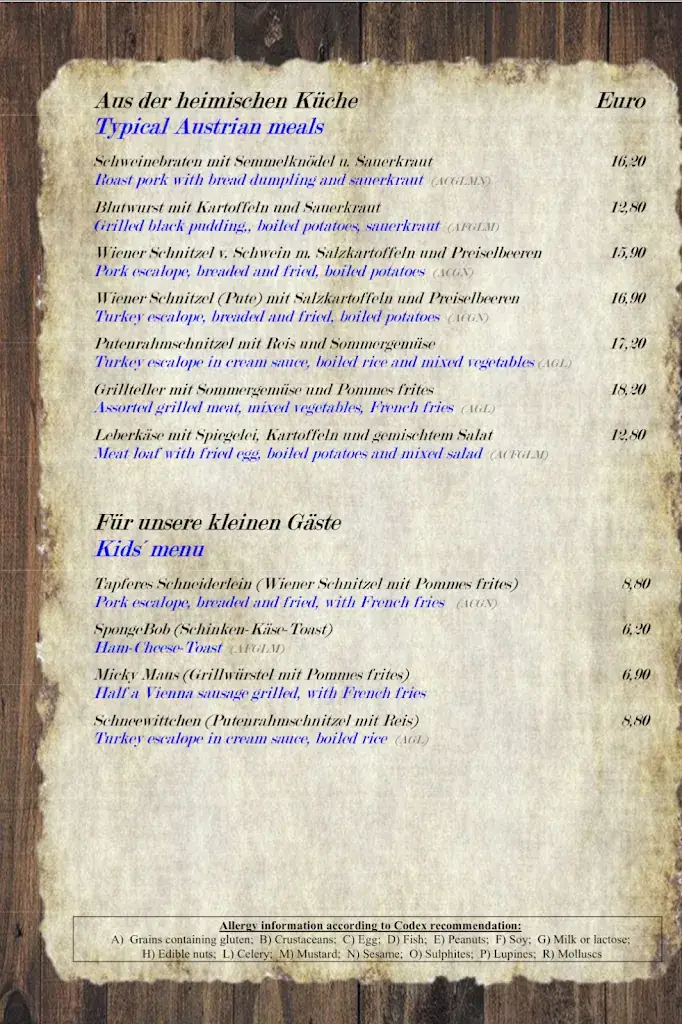 Menu_Gasthaus Jägersee_Kleinarl_image_1