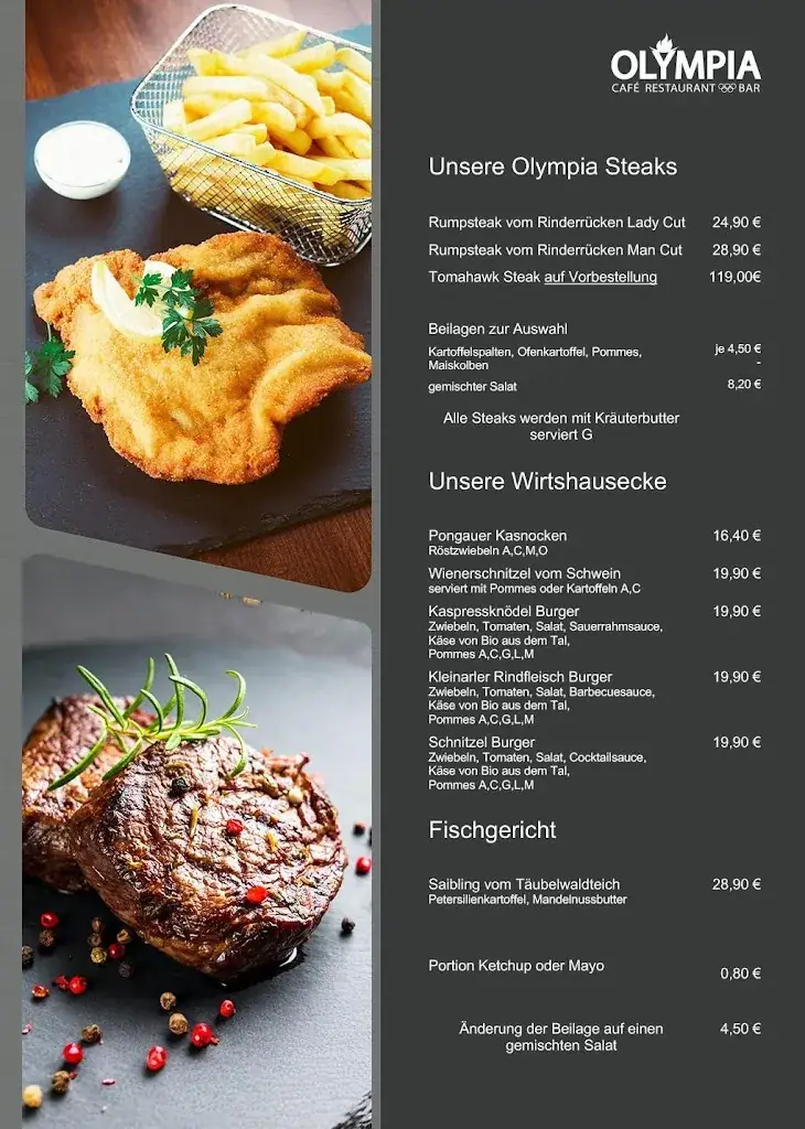 Menu_Olympia Café Restaurant_Kleinarl_image_1