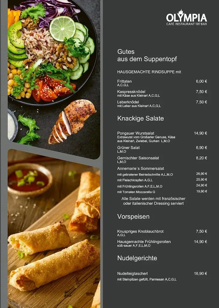 Menu_Olympia Café Restaurant_Kleinarl_image_3