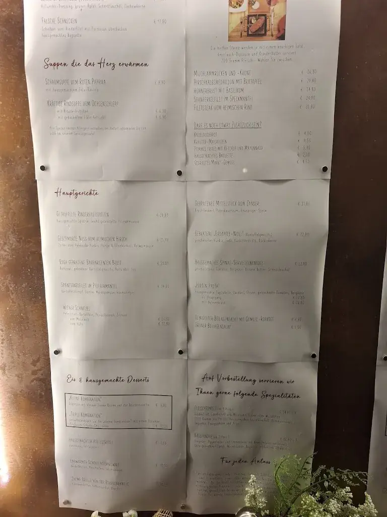 Menu_Restaurant Grainer´s Dorfstadl_Kaprun_immagine_1