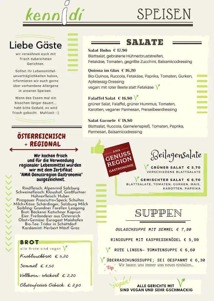 Menu_Cafe & Restaurant Kennidi_Kaprun_image_1