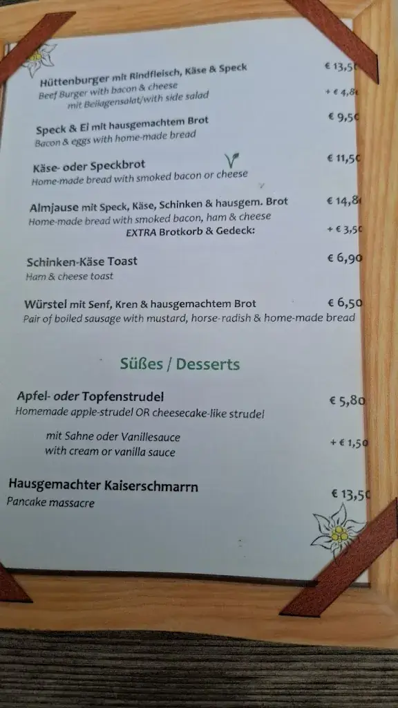 Menu_Alpengasthaus Glocknerblick_Kaprun_image_1