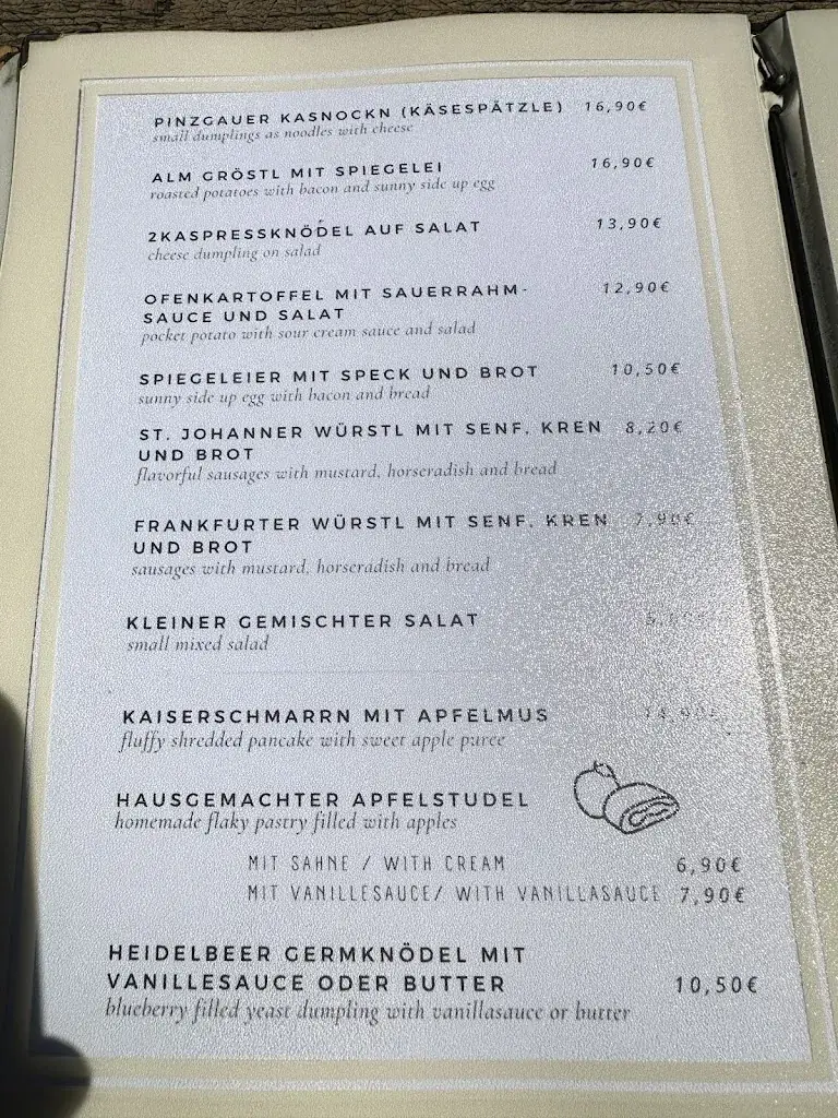 Menu_Gasthof Hölzlahneralm_Krimml_image_1