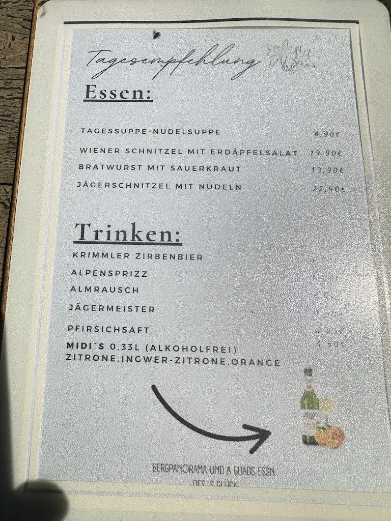 Menu_Gasthof Hölzlahneralm_Krimml_image_4