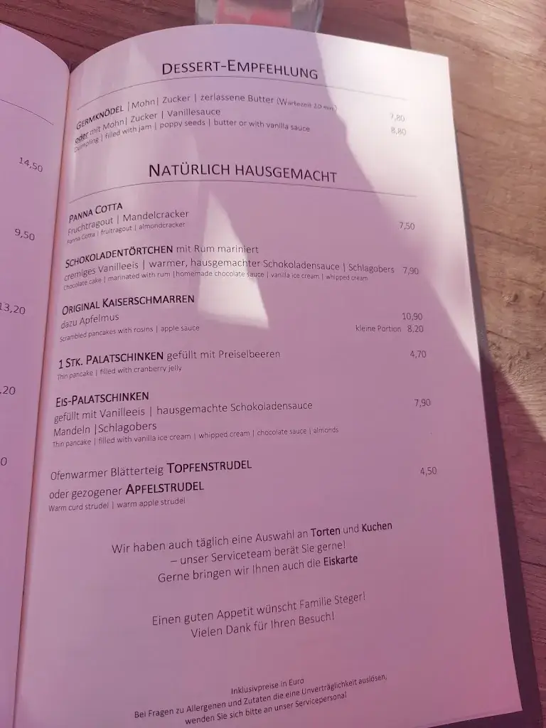 Menu_Restaurant Hotel Post Krimml_Krimml_image_4