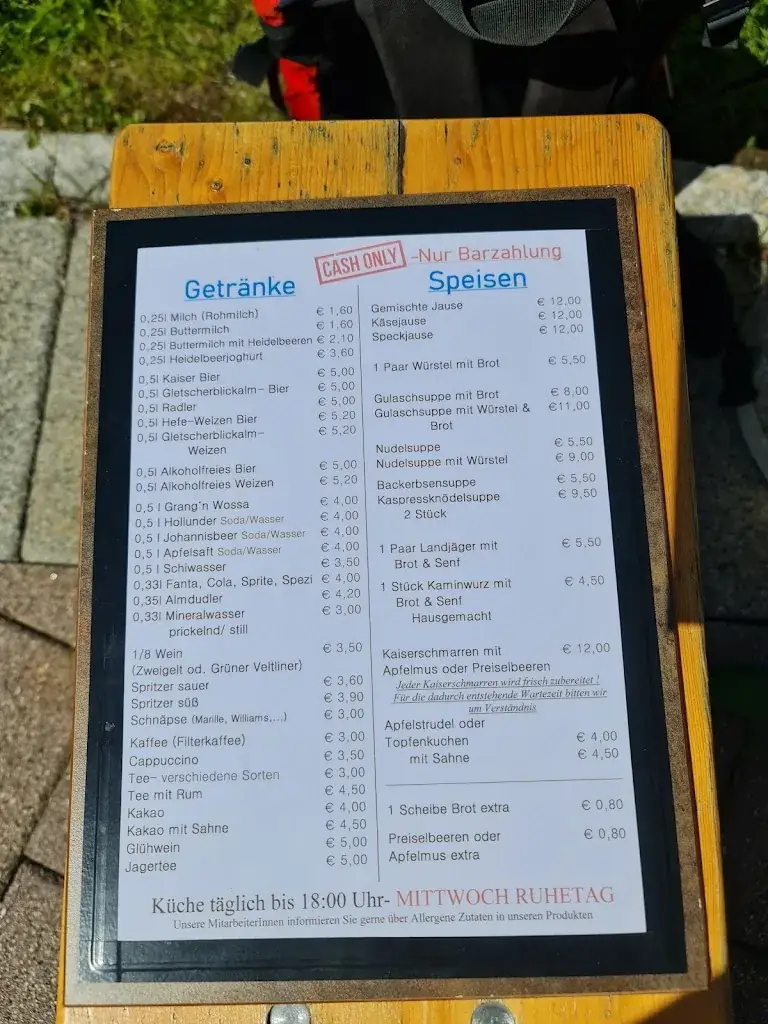 Menu_Gletscherblickalm_Krimml_image_1