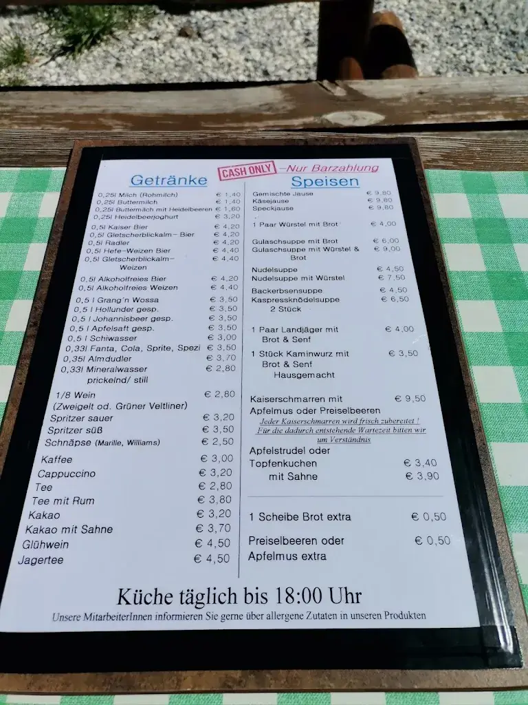 Menu_Gletscherblickalm_Krimml_image_3