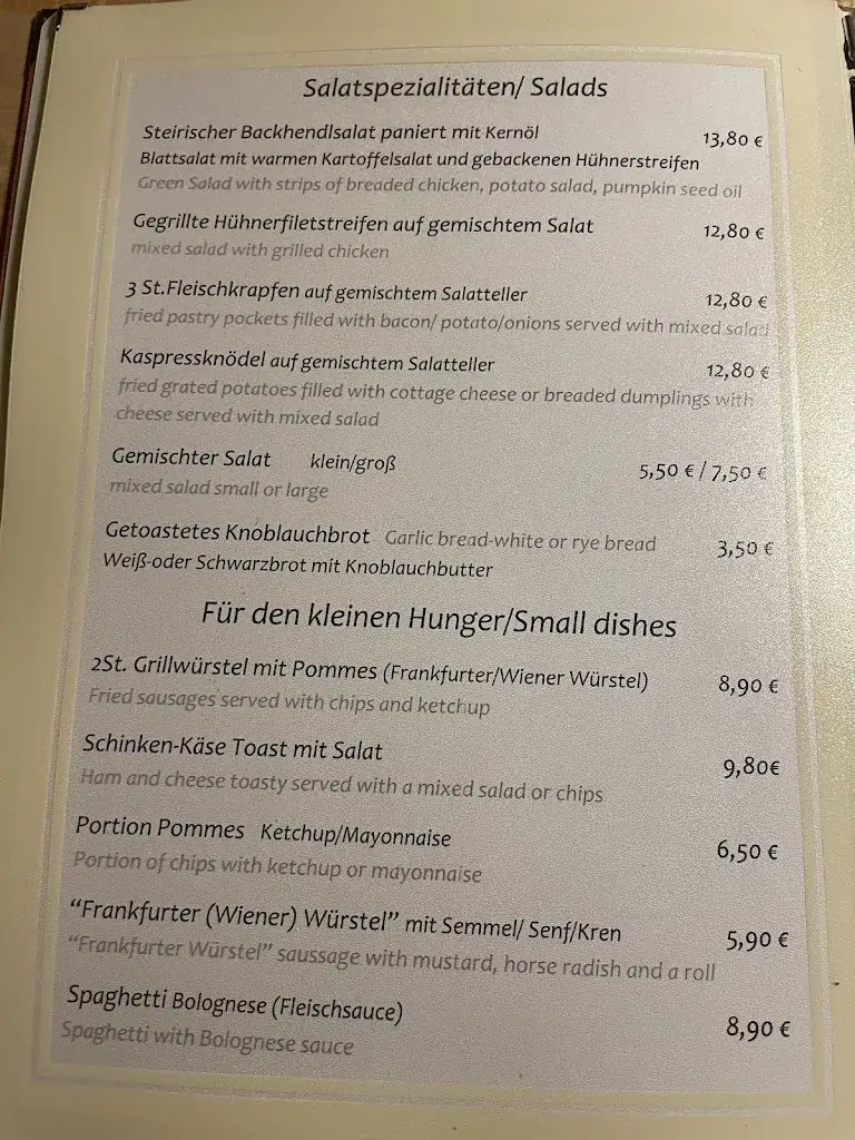 Menu_Gasthaus /Jausenstation Pauss Bauer_Mühlbach am Hochkönig_immagine_1