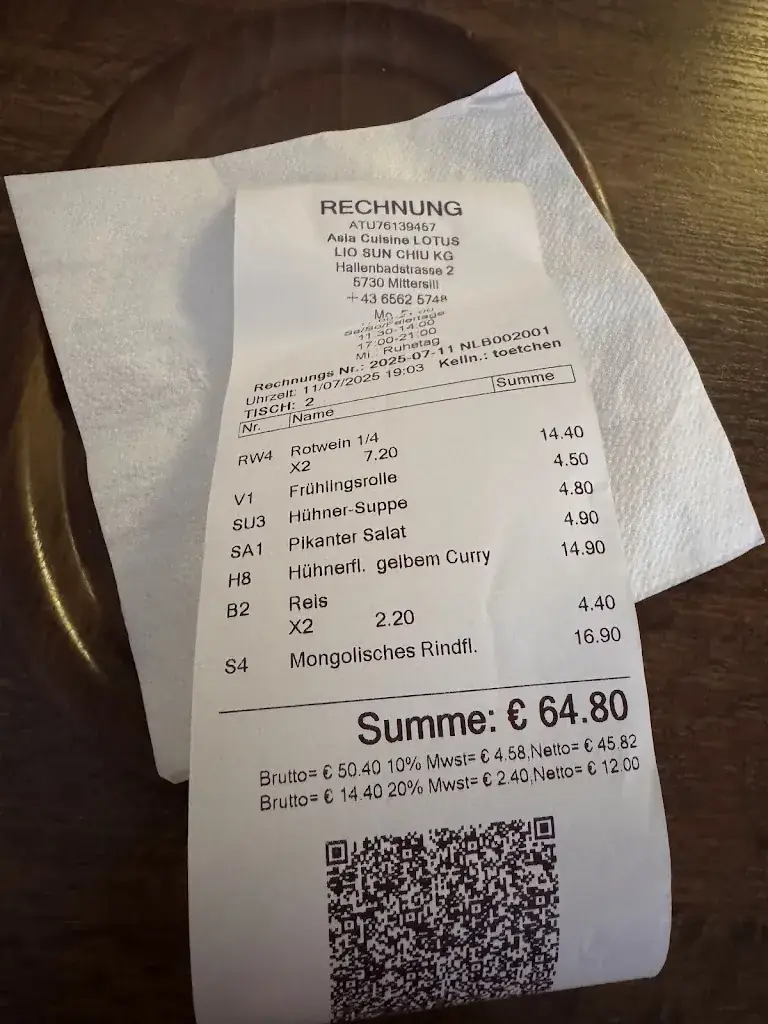 KEVIN_Asia Cuisine LOTUS Mittersill_Mittersill_recensione