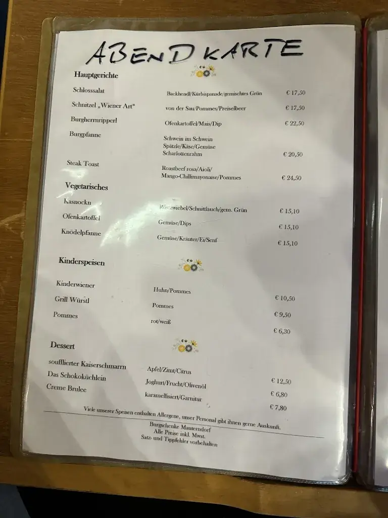 Menu_Burgschenke Mauterndorf_Mauterndorf_image_2
