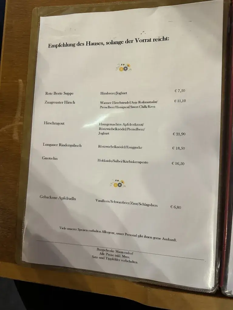 Menu_Burgschenke Mauterndorf_Mauterndorf_image_4