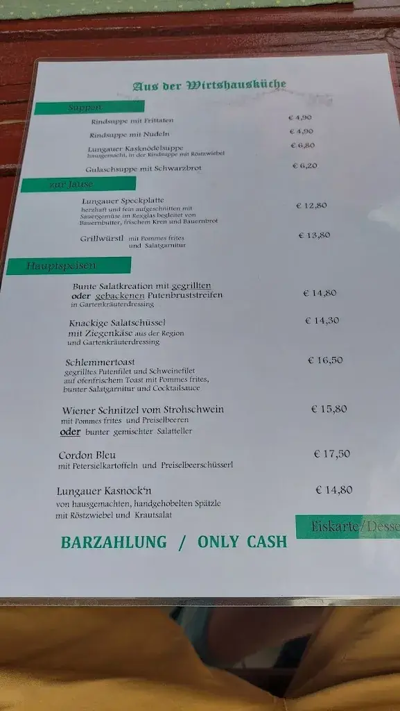 Menu_Prodinger's Wirtshaus_Mauterndorf_image_2