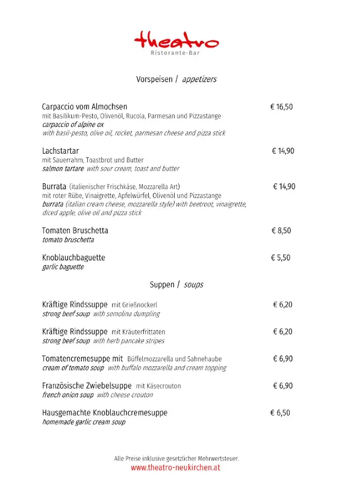 Menu_Ristorante Theatro_Neukirchen am Großvenediger_image_1