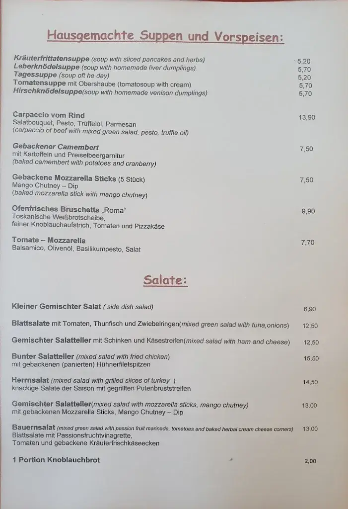 Menu_Cafe-Restaurant Dorfstub´n Andrea Draxl_Neukirchen am Großvenediger_image_1
